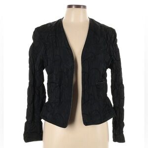 212 Goods Handmade in New York Black Quilted Jacket Size 10
